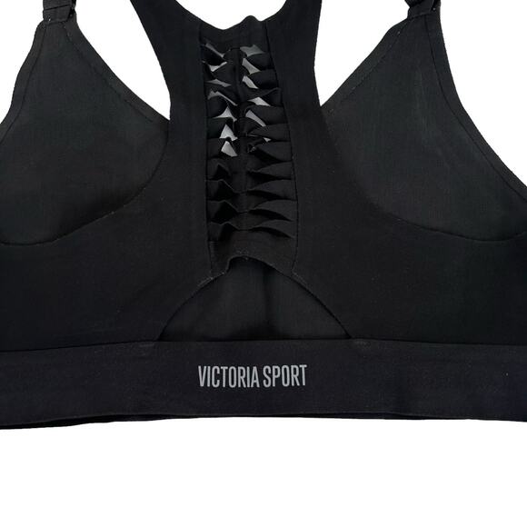 Victoria's Secret Victoria Sport Black Sports Bra Sz M - Picture 3 of 4